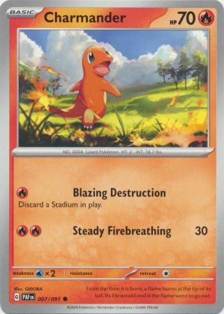 Charmander - 007/091 - Common - Paldean Fates